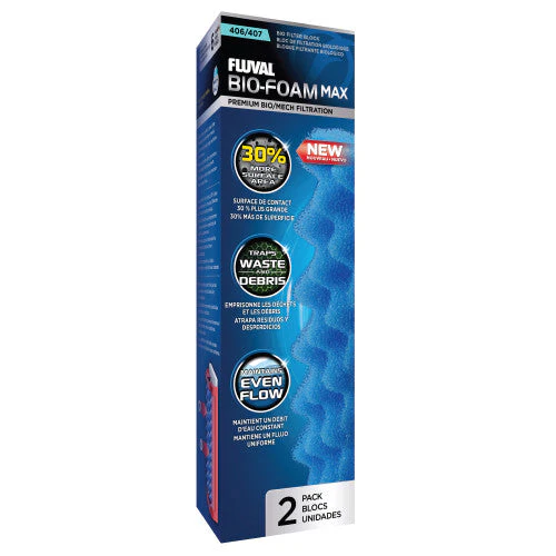 Fluval 407 Blue BioFoam MAX, 2 pcs - Image 2