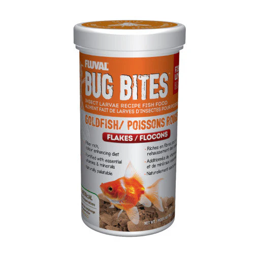 Fluval Bug Bites Goldfish Flakes 3.17 oz - Image 2