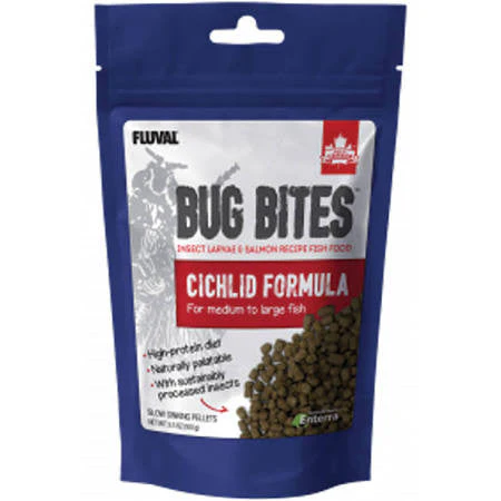 Fluval Bug Bites Medium Large Cichlid Pellets 3.53oz A6581{L+7} - Image 2