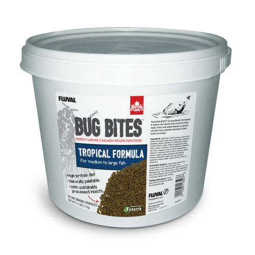 Fluval Bug Bites Tropical Fish Large Granules 3.74 lb - Image 2