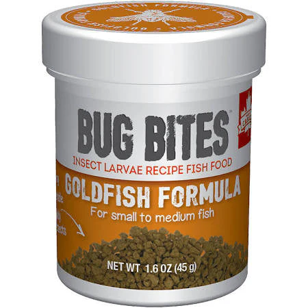 Fluval Bugbites Small Medium Goldfish Granules 1.6oz A6583{L+7}