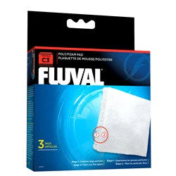 Fluval C3 Poly Foam Pad, 3 Pack 14009{L+7}