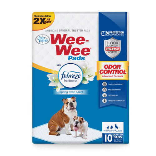 Four Paws Four Paws Wee-Wee Odor Control Dog Training Pads with Febreze Freshness 10 Count - Image 2