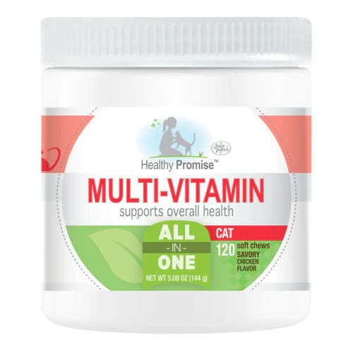 Four Paws Healthy Promise Cat Multivitamin Soft Chews 120 Count - Image 2