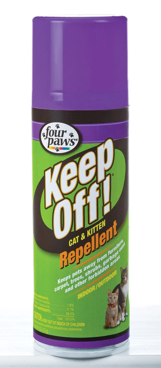 Four Paws Keep Off! Indoor and Outdoor Cat and Kitten Repellent 6 Ounces