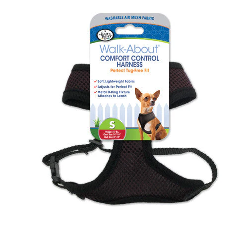 Four Paws Comfort Control Dog Harness Black Small - Image 2