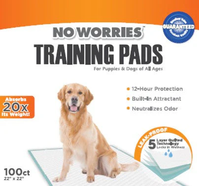 Four Paws No Worries 12-Hour Dog Training Pads 100 Count 22"x22" - Image 2