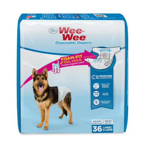 Four Paws Wee-Wee Disposable Dog Diapers Large/X-Large (36 Count) - Image 2
