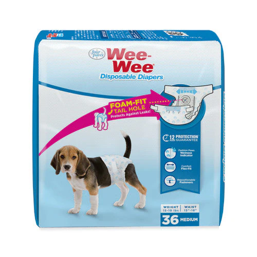 Four Paws Wee-Wee Disposable Dog Diapers Medium (36 Count) - Image 2