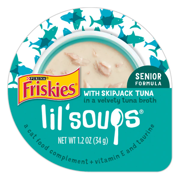 Friskies Lil Soup Skipjack Tuna with Broth 8/1.2oz {L+1} 050566