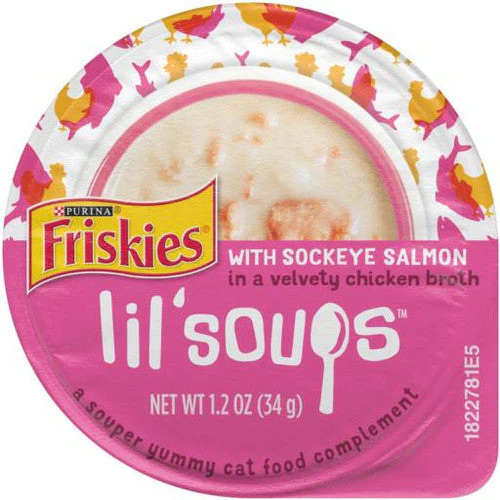 Friskies Lil' Soups Salmon 8/1.2oz {L+1}050301 - Image 2