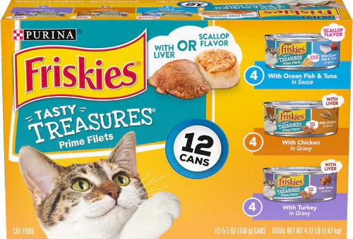 Friskies Tasty Treasures Variety Cat 2-12 / 5.5 oz - Image 2
