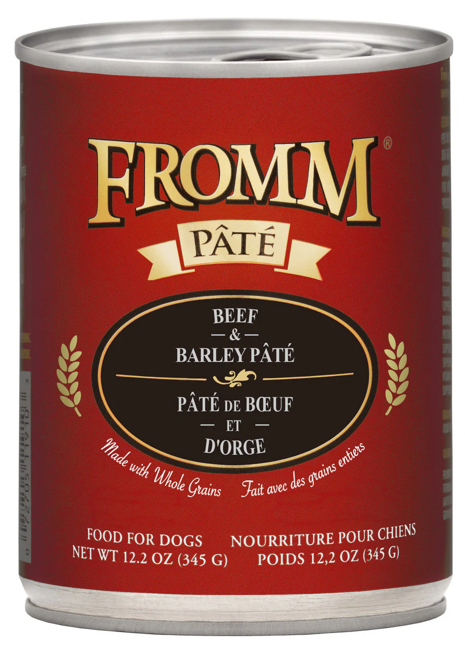 Fromm Beef & Barley Pate Canned Dog Food 12.2 oz - Image 2