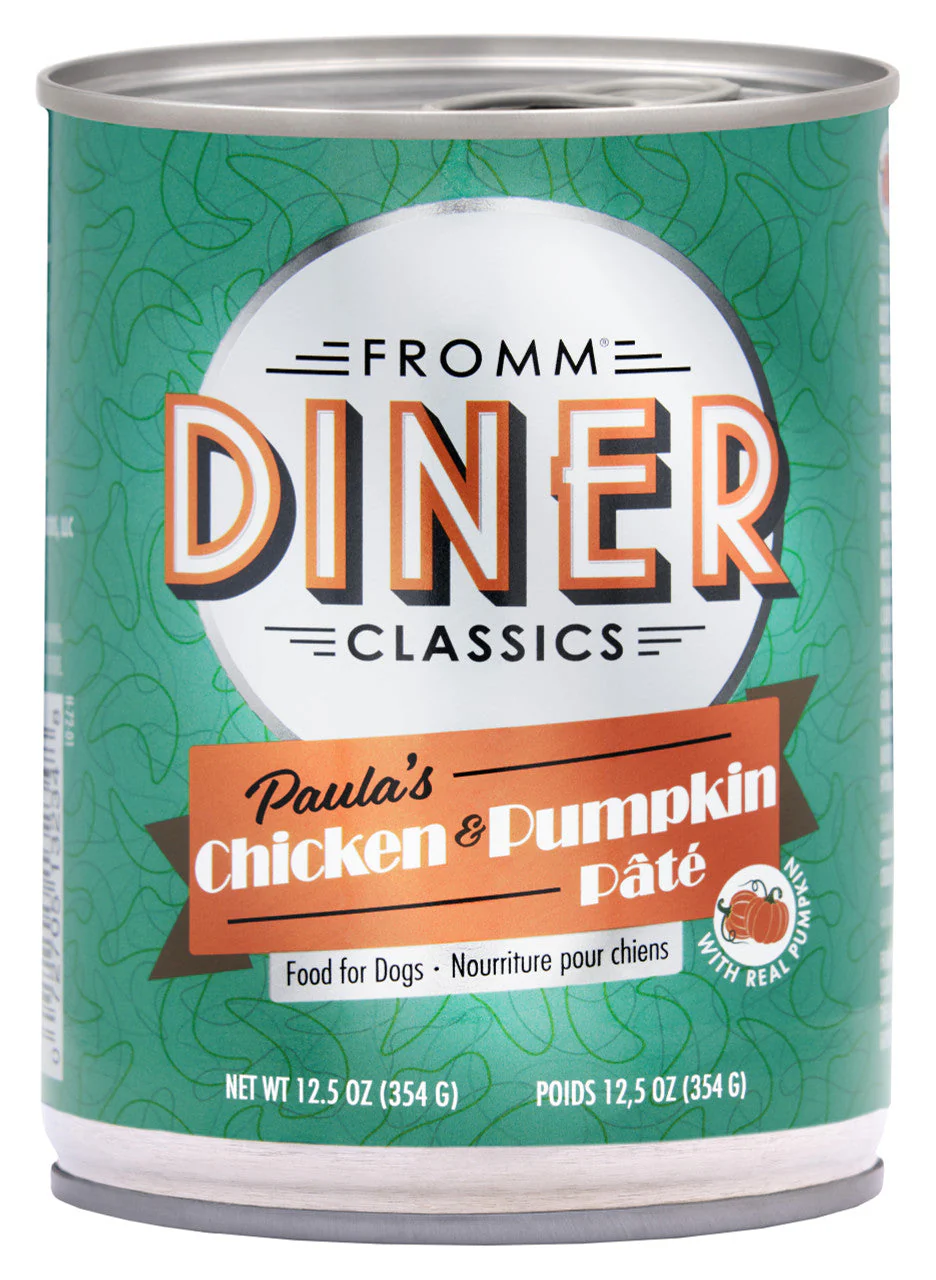 Fromm Diner Classics Paula's Chicken & Pumpkin Pate Canned Dog Food 12.5 oz - Image 2