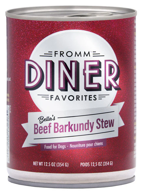 Fromm Diner Favorites Bella's Beef Barkundy Stew Canned Dog Food 12.5 oz - Image 3