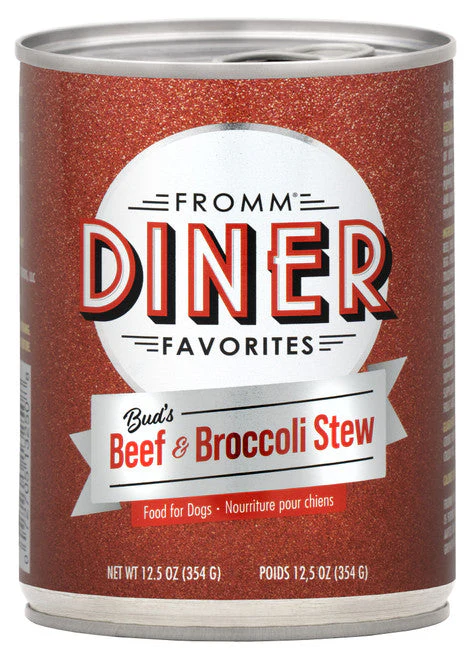 Fromm Diner Favorites Bud's Beef & Broccoli Stew Canned Dog Food 12.5 oz - Image 3