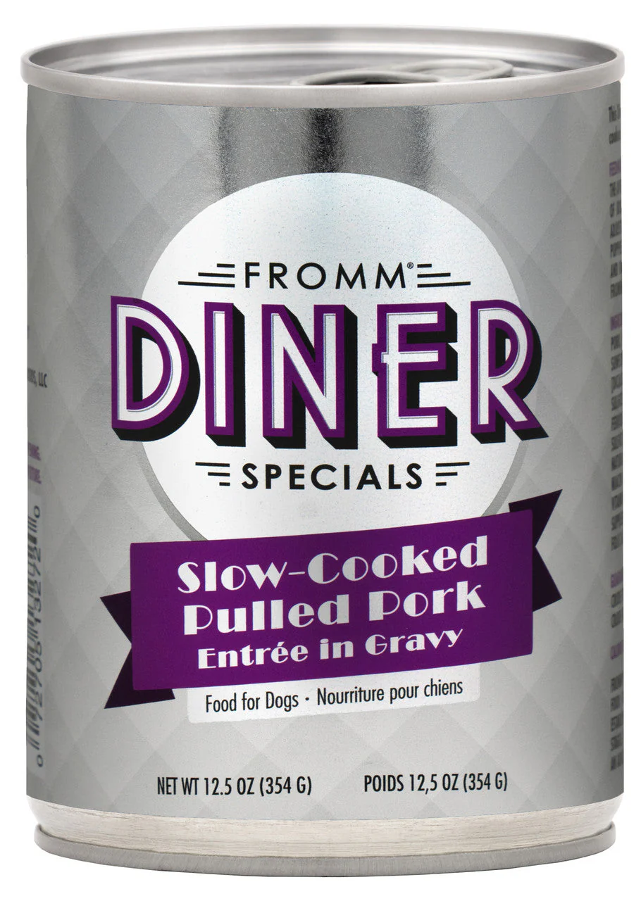 Fromm Diner Specials Slow-Cooked Pulled Pork Entree in Gravy Canned Dog Food 12.5 oz - Image 2