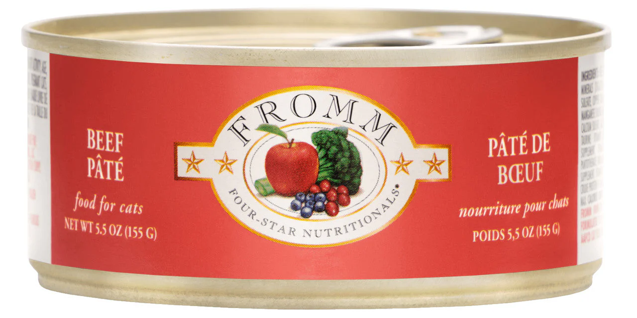 Fromm Four-Star Beef Pate Canned Cat Food 5.5 oz - Image 2