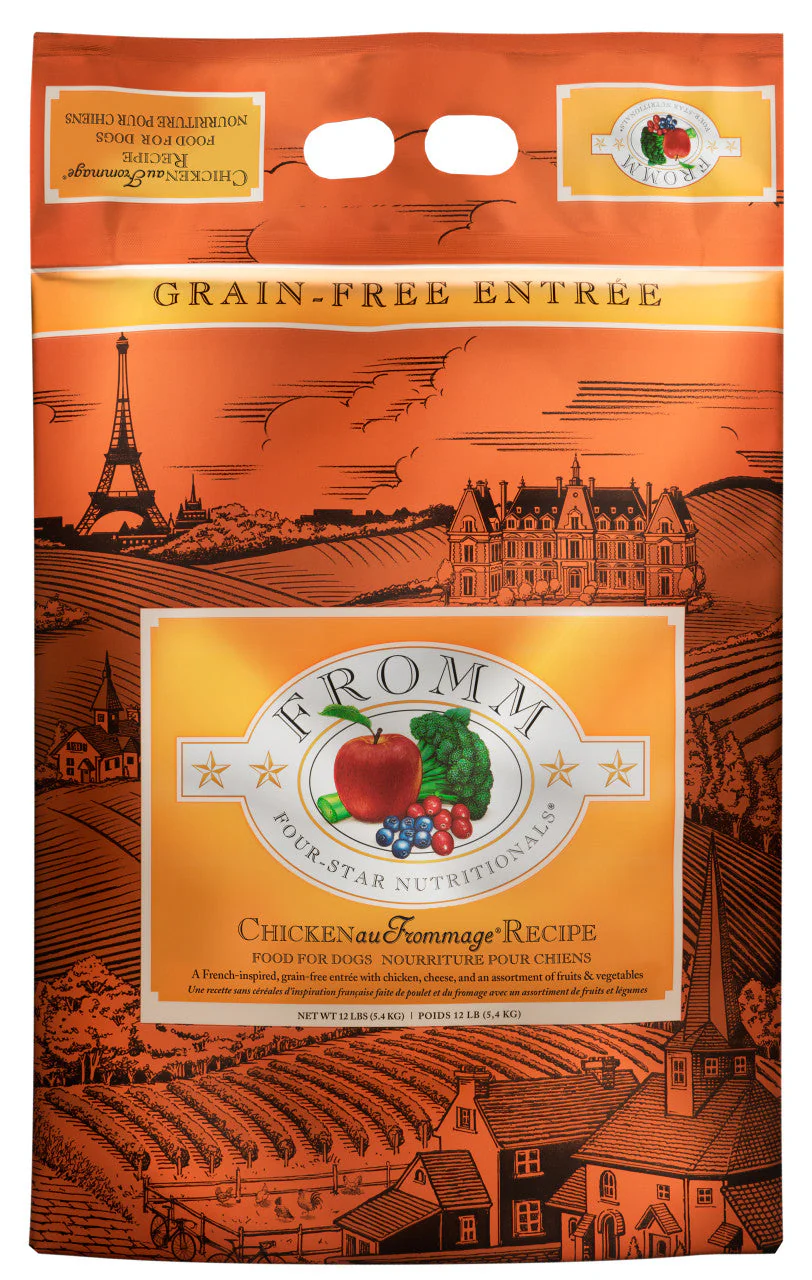 Fromm Four-Star Chicken Au Frommage Recipe Dog Food 12 lb - Image 2