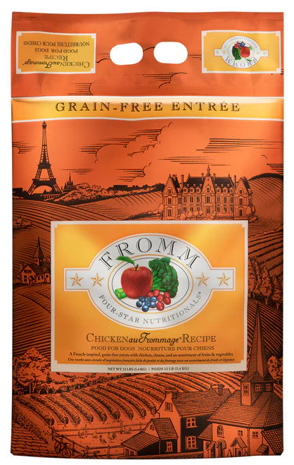Fromm Four-Star Chicken Au Frommage Recipe Dog Food 12 lb - Image 3