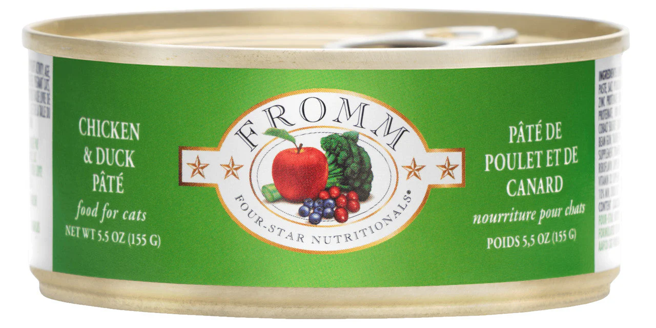 Fromm Four-Star Chicken & Duck Pate Canned Cat Food 5.5 oz - Image 2