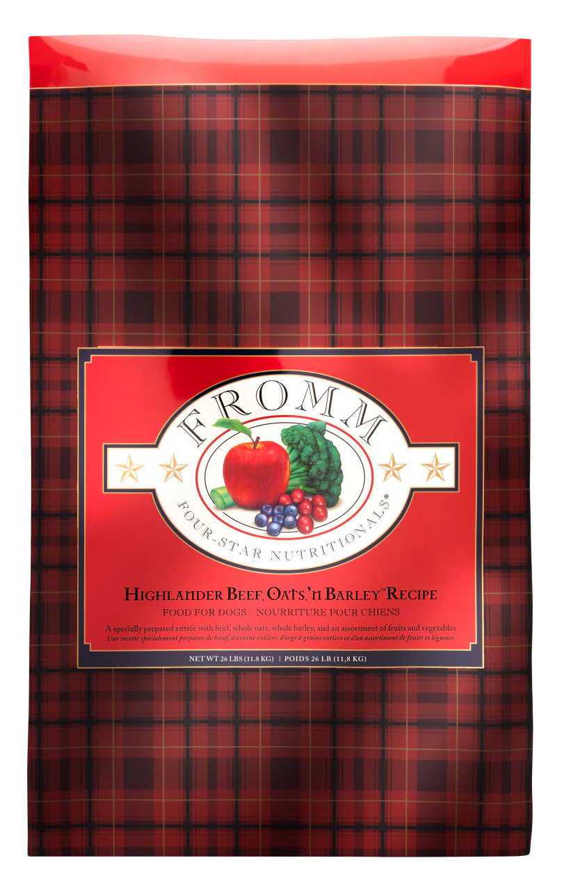 Fromm Four-Star Highlander Beef, Oats, n Barley Recipe Dog Food 26 lb - Image 2