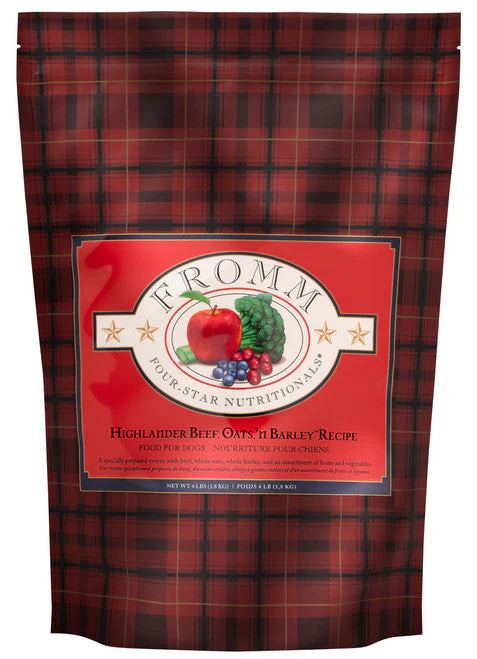 Fromm Four-Star Highlander Beef, Oats, n Barley Recipe Dog Food 4 lb - Image 3