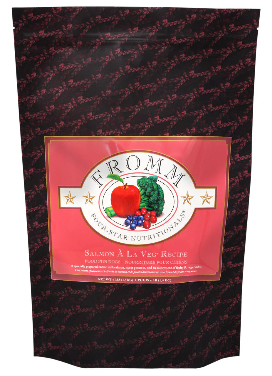 Fromm Four-Star Salmon A La Veg Recipe Dog Food 4 lb - Image 2