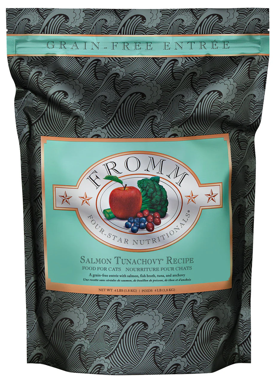 Fromm Four-Star Salmon Tunachovy Recipe Cat Food 4 lb - Image 2