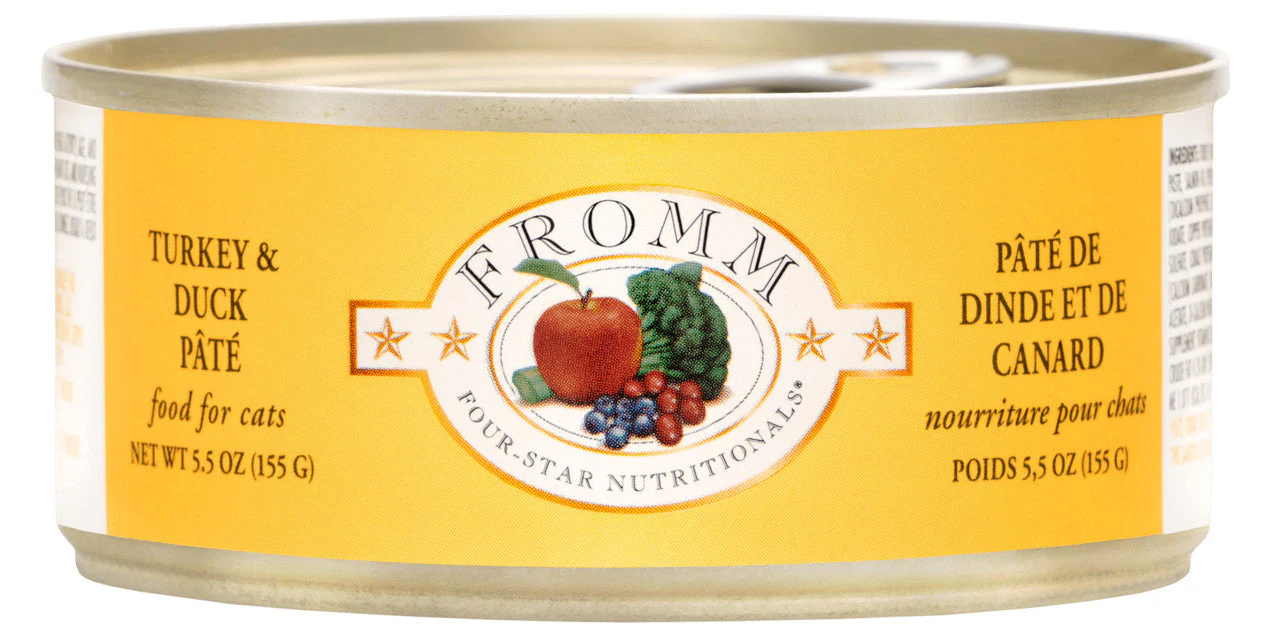 Fromm Four-Star Turkey & Duck Pate Canned Cat Food 5.5 oz - Image 2