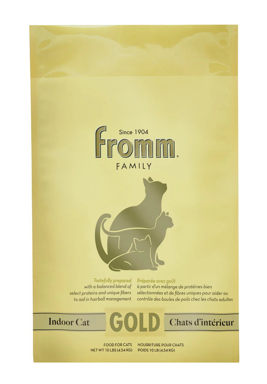 Fromm Indoor Cat Hairball Control Gold Cat Food 10 lb