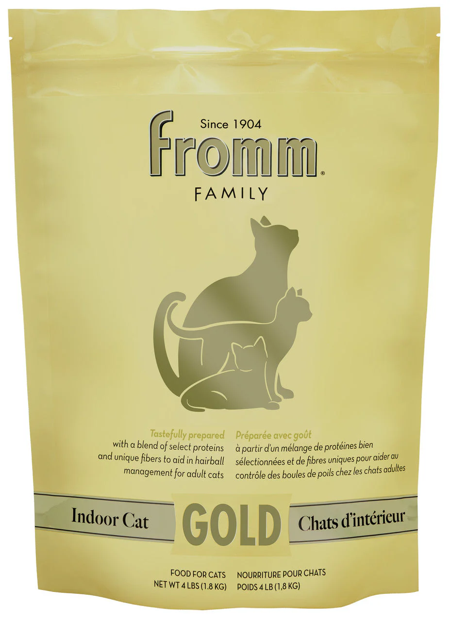 Fromm Indoor Cat Hairball Control Gold Cat Food 4 lb - Image 2