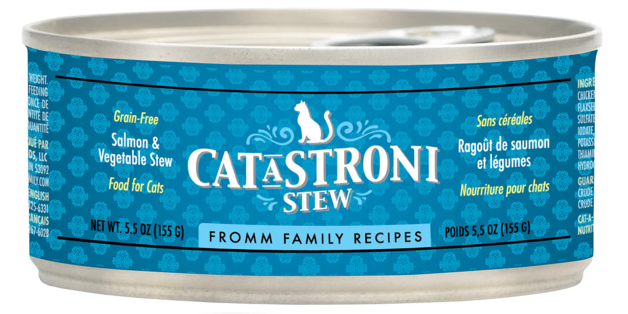 Fromm Salmon & Vegetable Stew Canned Cat Food 5.5 oz - Image 2