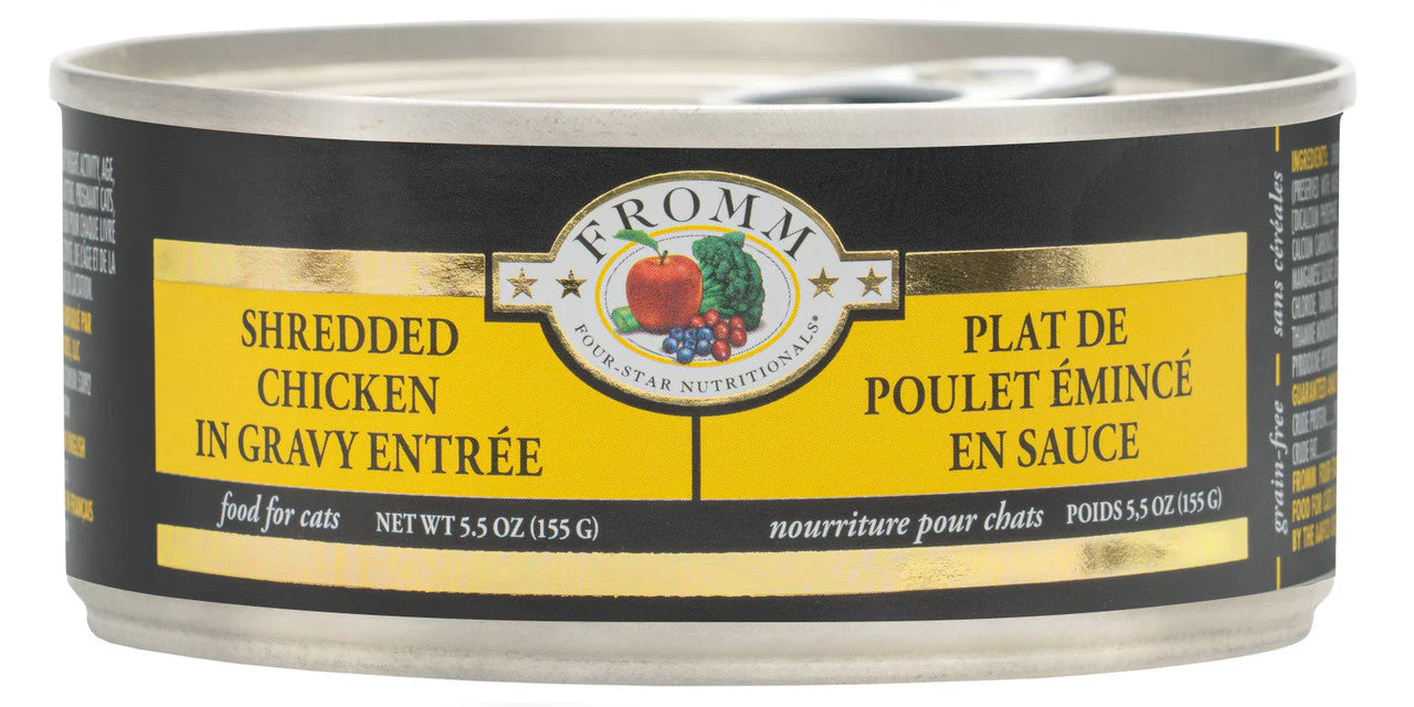 Fromm Shredded Chicken in Gravy Entree Canned Cat Food 5.5 oz - Image 2