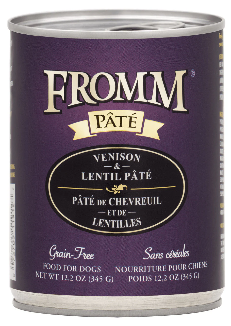 Fromm Venison & Lentil Pate Canned Dog Food 12.2 oz - Image 2