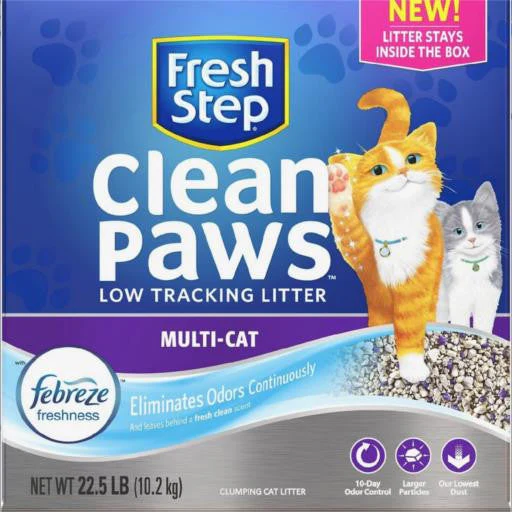 Fresh Step Clean Paws Multi Cat 22.5lb {L-1}261002