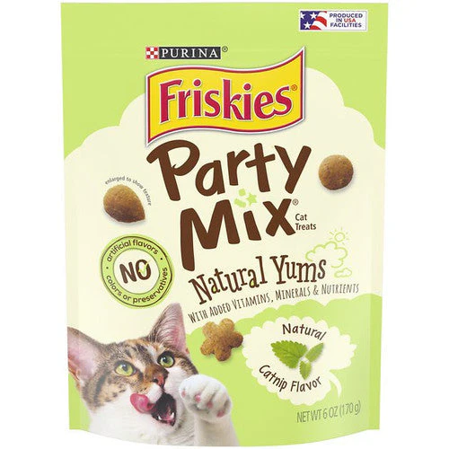Friskies Partymix Natural Yum Catnip 6/6oz {L-1} 050572 - Image 2