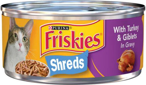 Friskies Savory Shredded Turkey/Giblets 24/5.5oz {L-1} 050312