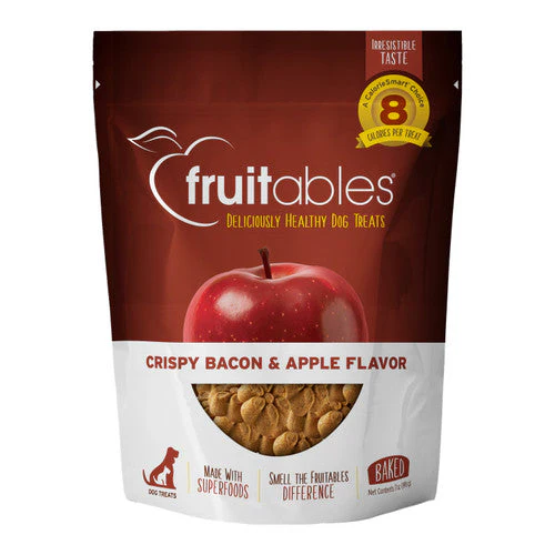 Fruitables Crunchy Baked Dog Treats Crispy Bacon and Apple 7oz - Image 2