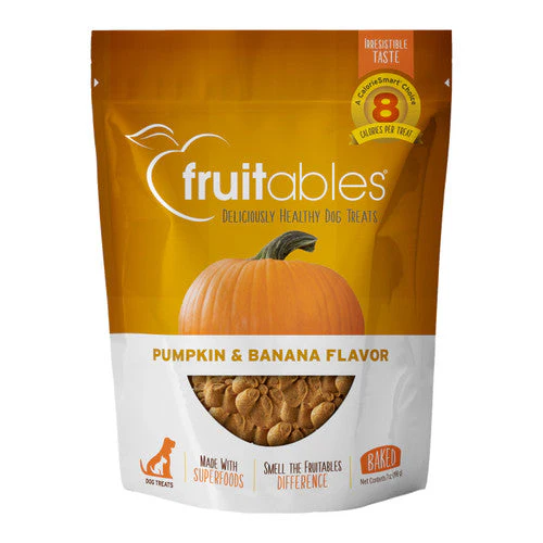 Fruitables Crunchy Baked Dog Treats Pumpkin Banana 7oz - Image 2