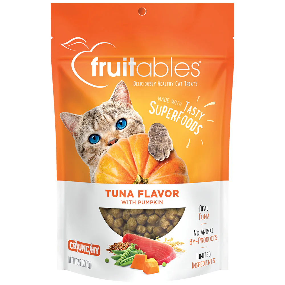 Fruitables Limited Ingredient Crunchy Cat Treats Tuna w/Pumpkin 2.5 oz