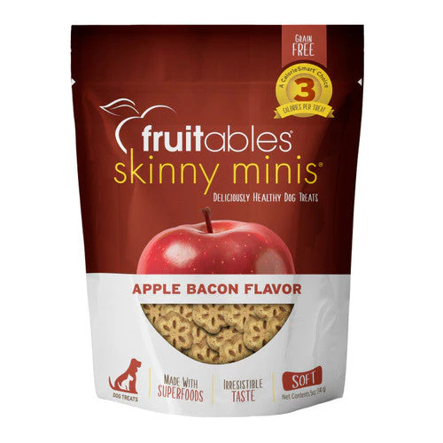 Fruitables Skinny Minis Soft Dog Treats Apple Bacon 5oz - Image 2