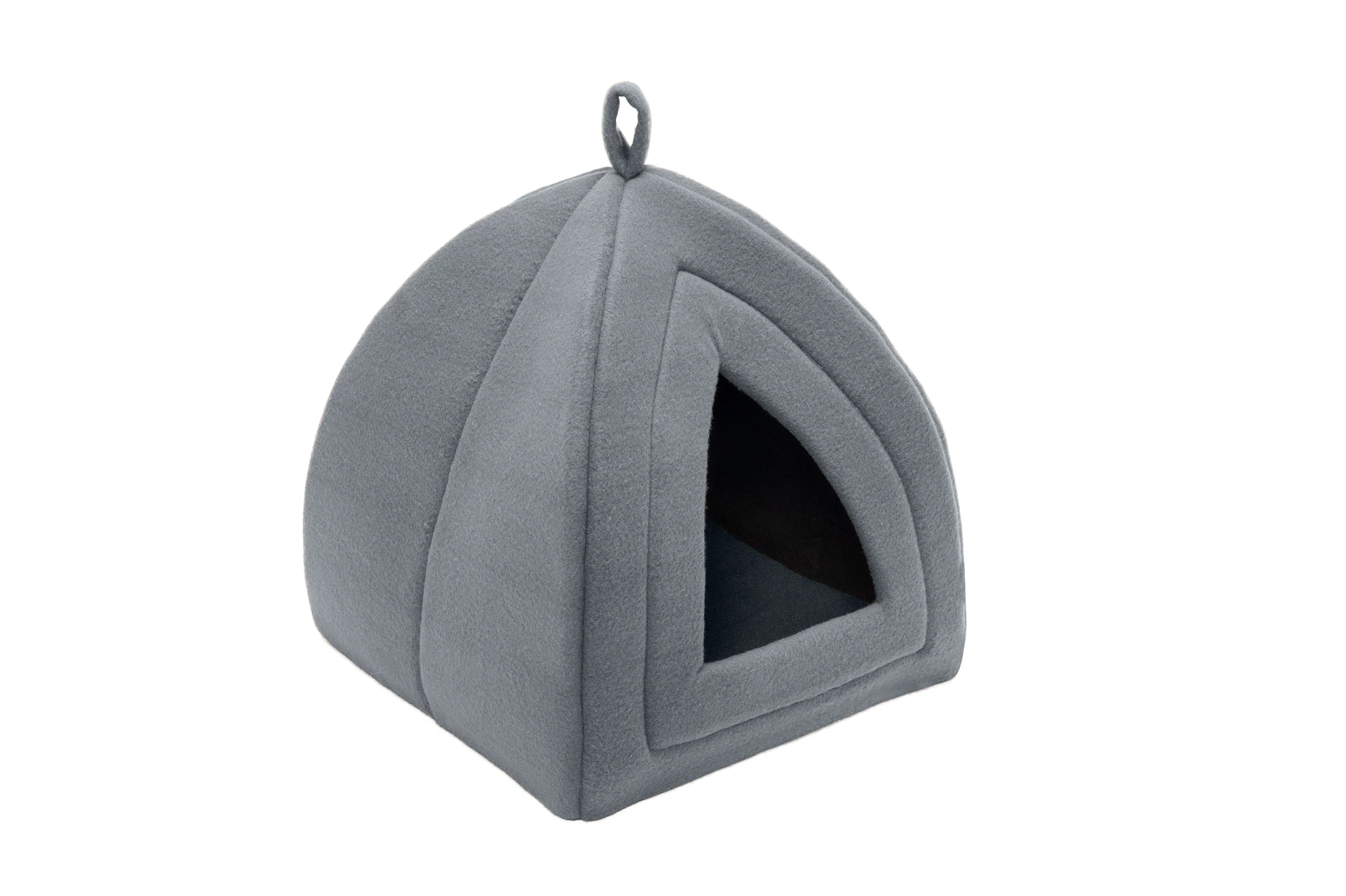 Fur Haven Pet Products Fleece Pet Tent Heather Gray 13In X 13 in