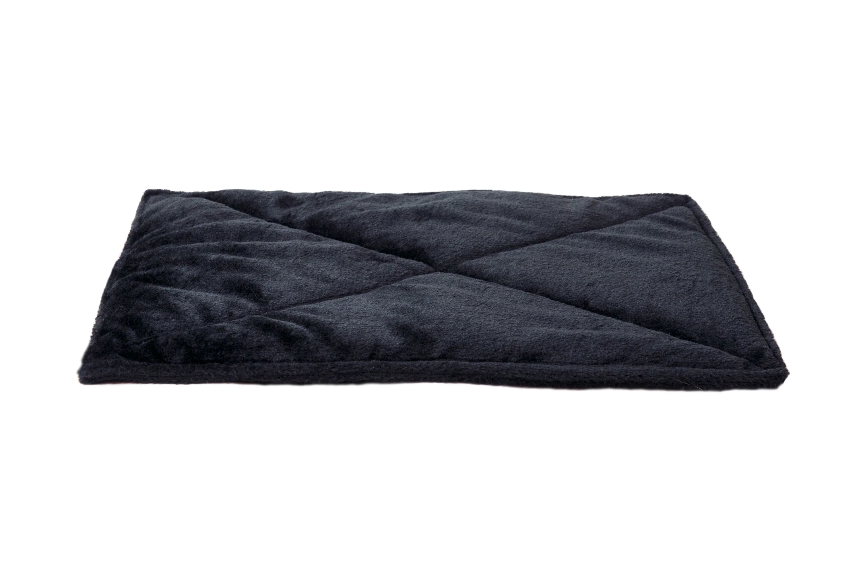 Fur Haven Pet Products Thermanap Faux Fur Warming Pet Mat Black Small