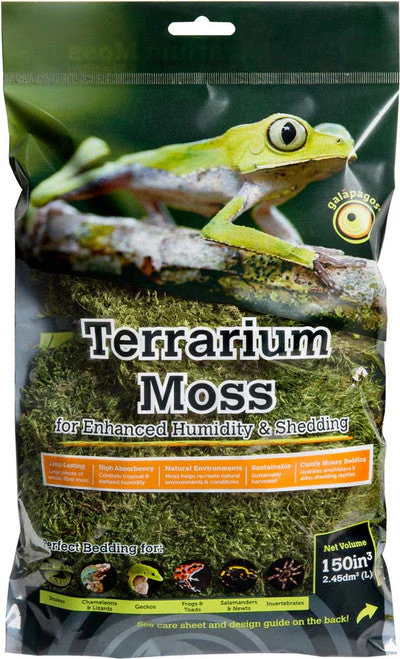 Galapagos Pillow Moss for Tropical & Forest Tanks Fresh Green 2.6 qt Mini - Image 2