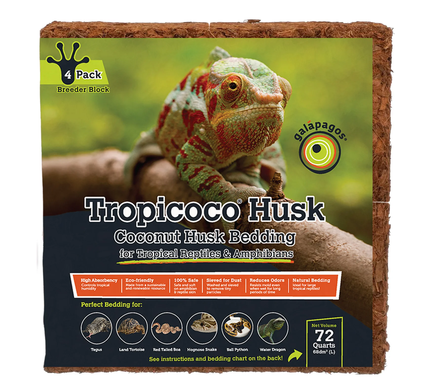 Galapagos Tropicoco Coconut Husk Bedding 72 qt