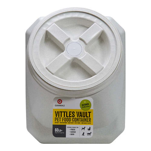 Vittles Vault Outback Stackable Pet Food Container White 60 lb - Image 2