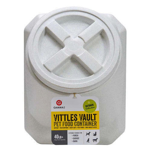 Vittles Vault Outback Stackable Pet Food Container White 40 lb - Image 2