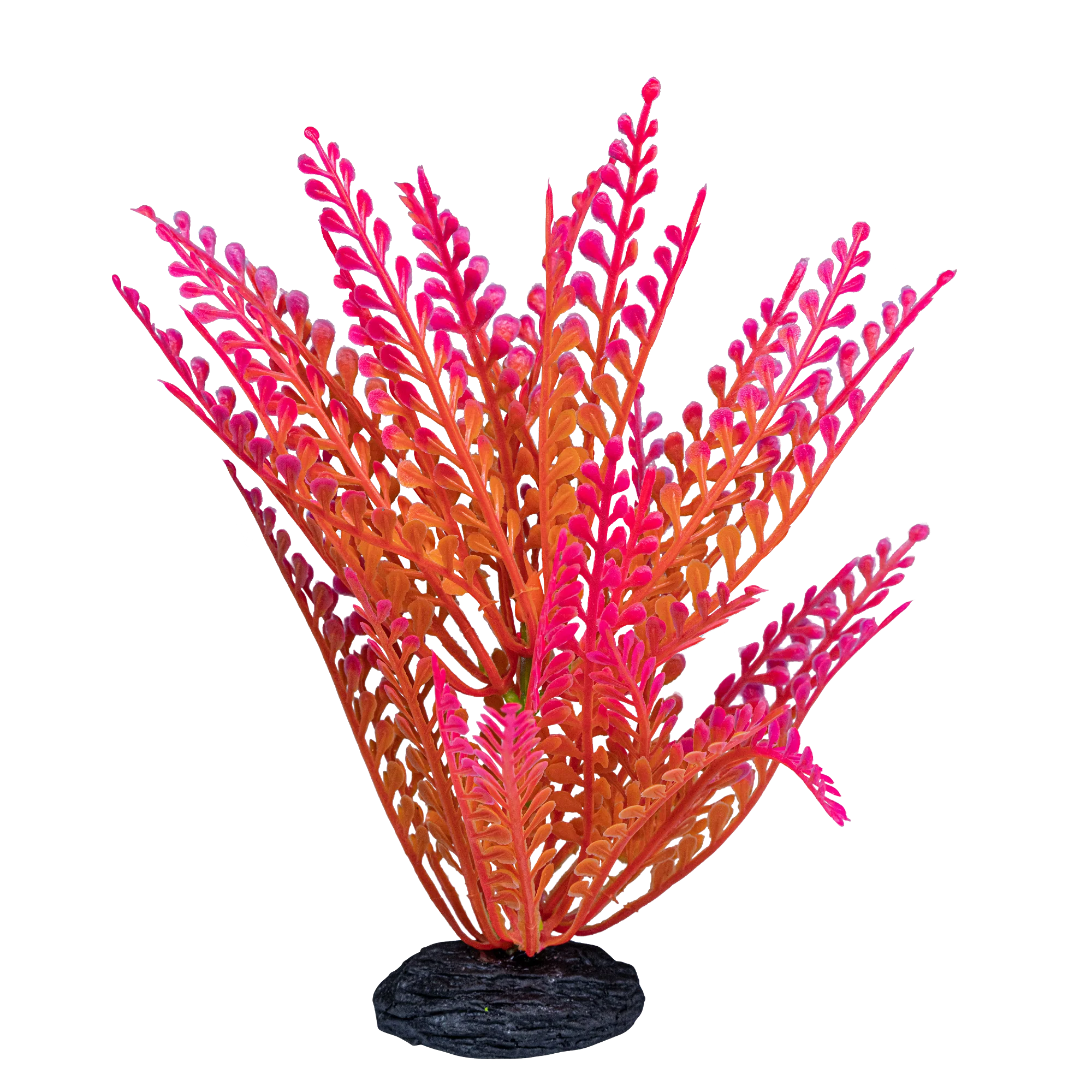 GloFish Ombre Leaf Aquarium Plant Pink & Orange Small