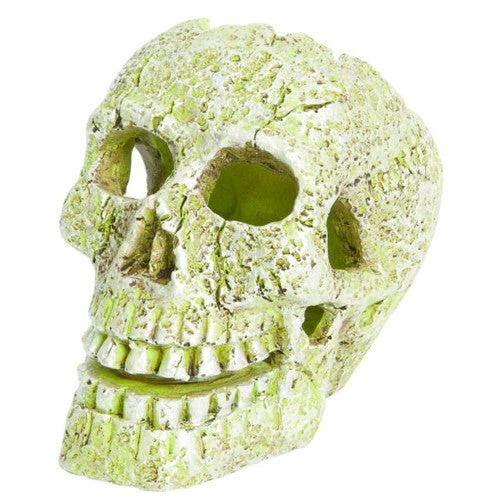 GloFish Skull Aquarium Ornament Yellow 3.5in SM - Image 2
